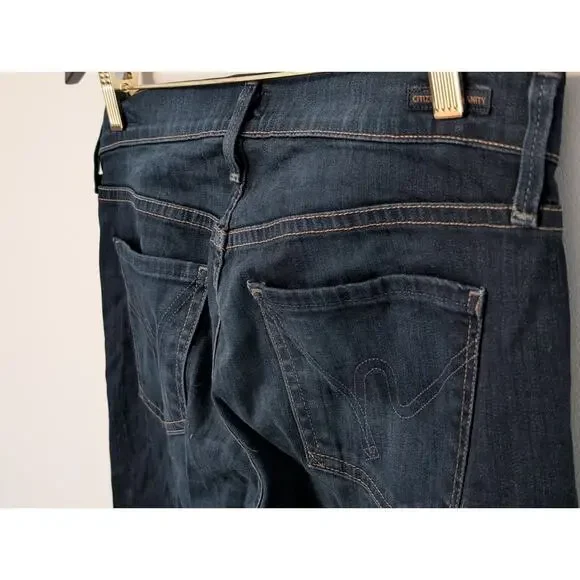 Citizens of Humanity Ava Low Rise Straight Leg Jeans - Dark Wash - Size 28 Y2K - Picture 6 of 16